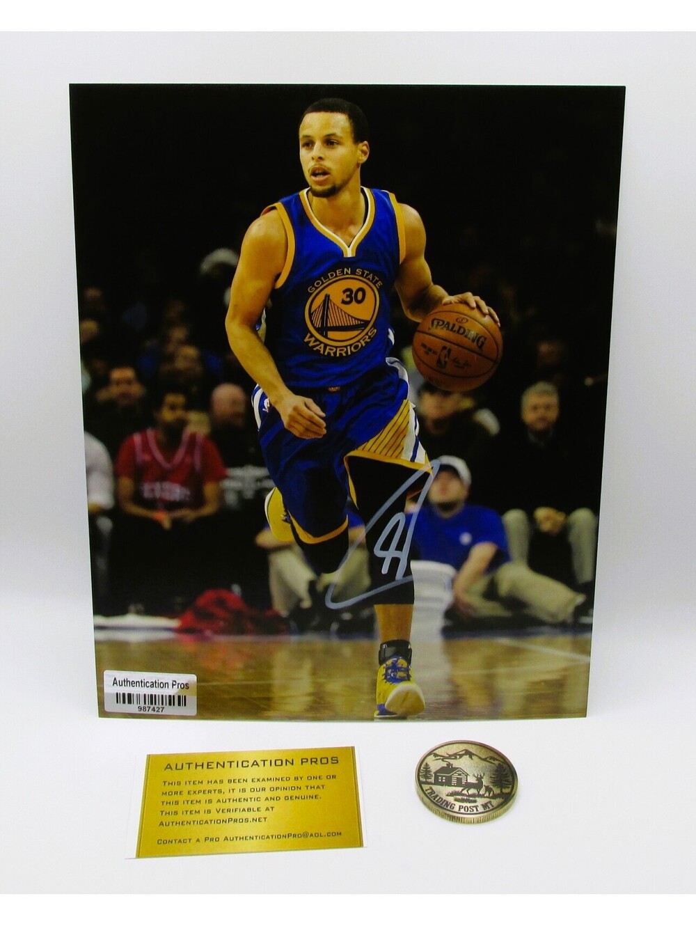 Steph Curry Signed 8x10 Photo With COA (987427) (Warriors)